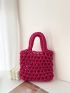 Mini Crochet Bag Hollow Out Design Vacation