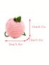 Mini Novelty Bag Peach Design Colorblock Drawstring Design