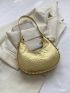 Small Hobo Bag Crocodile Embossed Fashion Style