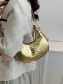 Small Hobo Bag Crocodile Embossed Fashion Style