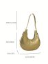 Small Hobo Bag Crocodile Embossed Fashion Style