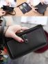 PU Wallets Card Holder Women Long Coin Purse Credit Bank Card Money Bag Clutch Zipper Wallet