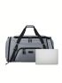 Large Fashion Travel Bag Color Block Release Buckle Decor Adjustable-strap