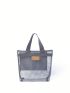 Gray Mesh Portable Outdoor Beach Bag