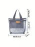 Gray Mesh Portable Outdoor Beach Bag