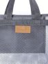 Gray Mesh Portable Outdoor Beach Bag