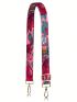 Adjustable Bag Strap Floral Print Polyester