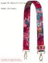 Adjustable Bag Strap Floral Print Polyester