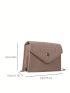 Mini Square Bag Crocodile Embossed Flap Chain Felt