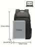 Letter Graphic Travel Backpack Polyester With USB Charging Port