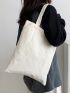 Figure Graphic Shopper Bag Polyester Casual Beige