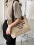 Waterproof Canvas Handbag Shoulder Bag For Women Large Crossbody Bag For Students School Bag