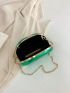 Mini Box Bag Crocodile Embossed Chain Strap Funky Style