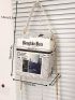 Mini Novelty Bag Newspaper Design Chain Strap