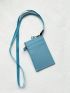 Student Bus Card Bag Blue Credit Card Id Badge Wallet Pouch Women & Men Coin Card Purse