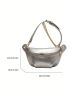 Fashion Solid Color Versatile Chest Bag Metallic Pattern