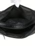 Braided Detail Hobo Bag Medium Zipper Black