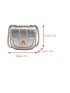 Mini Metallic Funky Square Bag Twist Lock Silver