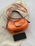 Crocodile Embossed Hobo Bag Metallic PU Funky