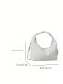 Mini Hobo Bag White Minimalist Top Handle For Daily