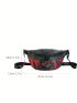 Large Fanny Pack Colorblock Tiger Pattern Adjustable Strap For Daily