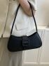 Medium Hobo Bag Black Fashionable For Daily