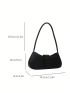 Medium Hobo Bag Black Fashionable For Daily