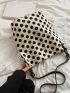 Polka Dots Pattern Bucket Bag Fashionable Adjustable Strap