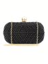 Mini Faux Pearl Detail Chain Box Bag Glamorous