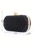 Mini Faux Pearl Detail Chain Box Bag Glamorous