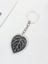 Plant Leaves Acrylic Keychain Men Car Phone Lanyard Fashion Pendant Women Bag Accessories