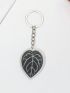 Plant Leaves Acrylic Keychain Men Car Phone Lanyard Fashion Pendant Women Bag Accessories