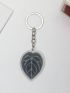 Plant Leaves Acrylic Keychain Men Car Phone Lanyard Fashion Pendant Women Bag Accessories