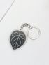 Plant Leaves Acrylic Keychain Men Car Phone Lanyard Fashion Pendant Women Bag Accessories