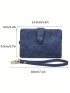 Women's Small Bifold Wallet Ladies Wristlet With Card Holder Id Window Coin Purse