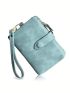 Women's Small Bifold Wallet Ladies Wristlet With Card Holder Id Window Coin Purse