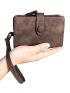 Women's Small Bifold Wallet Ladies Wristlet With Card Holder Id Window Coin Purse