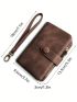 Women's Small Bifold Wallet Ladies Wristlet With Card Holder Id Window Coin Purse