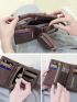 Women's Small Bifold Wallet Ladies Wristlet With Card Holder Id Window Coin Purse