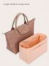 Women Bag Organizer Insert, Felt Bag Organizer With Zipper