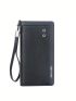 Fashion Men Wallet Long Zipper Card Holder Wallet Purse