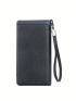 Fashion Men Wallet Long Zipper Card Holder Wallet Purse