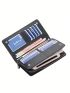 Fashion Men Wallet Long Zipper Card Holder Wallet Purse