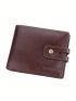 Fashion Vintage Men Wallet Pu Short Design Credit Card Holder Purse