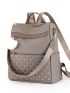 Medium Classic Backpack Studded & Pom Pom Decor