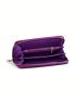 Fashion Pu Women Long Wallet Crocodile Embossed With Zipper