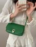 Small Crossbody Bag Solid Color Flap Fashion Style