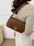 Small Crossbody Bag Solid Color Flap Fashion Style