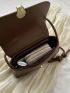 Small Crossbody Bag Solid Color Flap Fashion Style