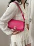 Small Crossbody Bag Solid Color Flap Fashion Style